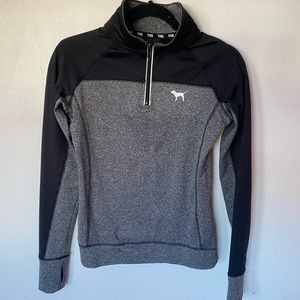 vs pink half zip
